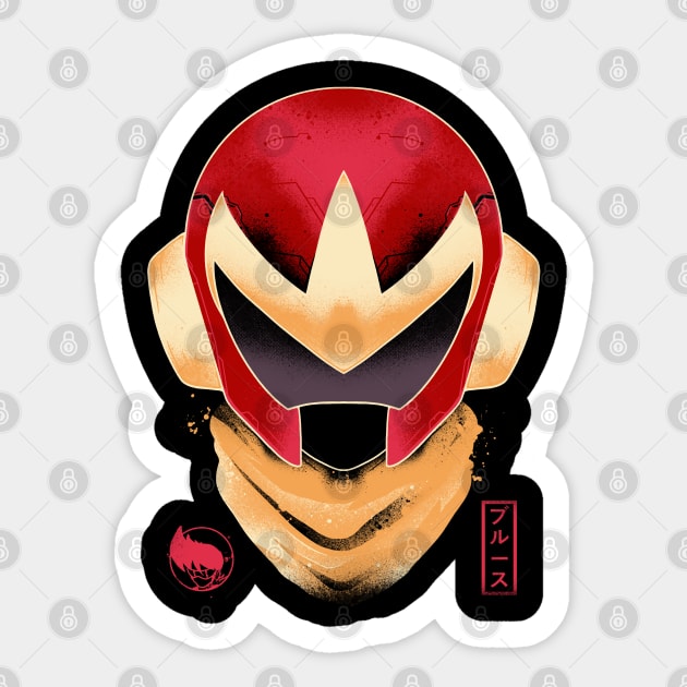 Protoman Sticker by ramenboy